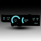 Intellitronix Teal Led Digital Gauge Cluster Set For 78-88 Oldsmobile Cutlass. Fixed Price $507.05.