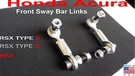 02 03 04 05 06 Honda Acura Rsx Adjustable Front Sway End Links DC5 Type. Fixed Price $87.00.