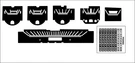 Premium Dash Decal 67-71 A-body Dodge Dart Skinz Instrument Cluster Refacing Kit. Fixed Price $59.99.