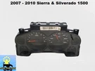 25799979 07 To 10 Sierra Silverado 1500 Speedometer Instrument Cluster Mph Oem. Fixed Price $89.00.