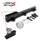 High Flow Fuel Rail W/pressure Gauge For Honda D-series D15B7 D15B8 D16A6 D16Z6. Fixed Price $41.99.