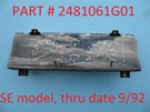 1993 Nissan Pathfinder Speedometer Instrument Cluster Unit Used 2481061G01. Fixed Price $195.00.
