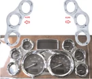 41293 Center Dash Gauge Cluster Cover W/ Visor For 2006+ Peterbilt - "right". Fixed Price $21.99.