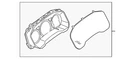 Genuine Nissan Instrument Cluster 24810-9DF1A. Fixed Price $967.39.