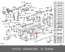 Genuine Oe Panel Sub-assy, Instrument Cluster Finish, NO.2, 55404AC050 For Toyot. Fixed Price $86.84.