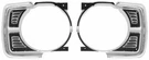 1968 Dodge Dart Chrome Headlight Bezels Pair Lamp New. Fixed Price $211.49.