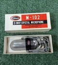 Vintage 1960 Olson M-102 3 Way Crystal Pill Microphone With Original Box. Fixed Price $99.99.