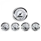 5 Gauge Set Sae American Classic White, Black Vintage Needles, Chrome Rings. Fixed Price $259.38.