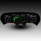 1969-1970 Mustang Direct Replacement Gauge Cluster, Green Leds Made In Usa. Fixed Price $456.90.