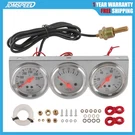 Mechanical Triple Gauge Set Water Temp Oil Pressure Volt Meter Chrome 2'' 52MM. Fixed Price $25.88.