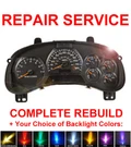 2002-2009 Chevy Trailblazer Speedometer Instrument Gauge Cluster Panel Repair. Fixed Price $69.00.