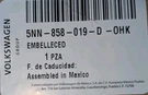 New 5NN-858-019-D-OHK Volkswagen Oem. Fixed Price $89.99.