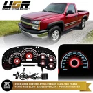 Red Glow Gauge Black Overlay For 03-06 Chevy Silverado Avalanche Tahoe Cluster. Fixed Price $54.95.