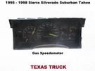 16176841 95 To 98 Suburban Tahoe Yukon Gas Speedometer Instrument Cluster Oem. Fixed Price $89.10.