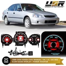 Red Type-r Glow Gauge Black Overlay For 96-00 Honda Civic Ek Manual Cluster. Fixed Price $49.95.
