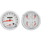 Omega Kustom Quad Gauge And Speedo/tach, 4-5/8 Inch, Kool White. Fixed Price $533.99.
