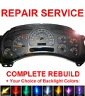 1999-2007 Chevy Silverado Instrument Gauge Cluster Speedometer Dash Panel Repair. Fixed Price $69.00.