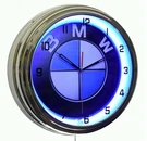 16" Bmw Sign Neon Advertising Clock Garage Man Cave Bavarian Motor Works (blue). Fixed Price $134.95.