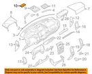Ford Oem F-150 Instrument Panel Dash-speaker Cover Grille FL3Z18978AA. Fixed Price $39.91.
