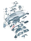 New Audi A4 Avant B8 Instrument Panel Mounting Bracket Lhd 8K1857289B. Fixed Price $28.21.