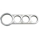 Chrome 4-GAUGE Panel, (1) 3-1/8 Hole, (3) 2-1/16, For Autometer. Fixed Price $7.99.