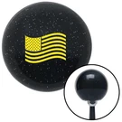 Yellow American Flag Waving Black Metal Flake Shift Knob W/ M16X1.5 Insert Auto. Fixed Price $89.95.