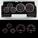 New Vintage 92001-01 Gauges Cfr Series Black/gray Face Red Pointer Analog. Fixed Price $829.99.