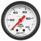 Autometer 5721 Gauge Oil Pressure 1/16" 100PSI Mechanical Phantom. Fixed Price $100.69.