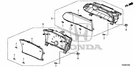 Genuine Honda Meter Combination 78200-TR5-A12 Oem. Fixed Price $204.63.