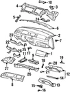 Genuine Ford Instrument Cluster Bezel XW1Z-54044D70-AAF. Fixed Price $10.83.