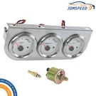 Mechanical Chrome Triple 3 Gauge Set Oil Pressure Volt Meter Water Temp 2'' 52MM. Fixed Price $28.99.