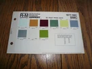 1977 81 R-m Inmont Bmc Mg Midget Marina Austin Color Paint Chips Vintage. Fixed Price $14.95.
