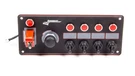 Longacre Switch Panel With 4 Toggle & Momentary Buttons, Black Anodized. Fixed Price $129.53.