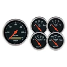 Autometer 1421 Designer Black 5 Piece Electric Gauge Kit. Fixed Price $594.99.