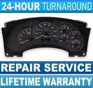 2003-06 Chevy Kodiak Gmc Topkick Instrument Gauge Cluster + Led *repair Service. Fixed Price $99.99.