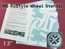 Mg Midget 1961-1979 Ro Style 13" Paint Stencil (enough For 4 Wheels). Fixed Price $12.50.