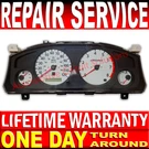 1998-2001 Infiniti QX4 Nissan Pathfinder Instrument Gauge Cluster Repair Service. Fixed Price $139.99.
