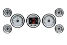 Dakota Digital Universal 7-PIECE Round Analog Gauges Silver Alloy HDX-2070-S. Fixed Price $1638.75.