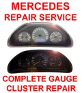 Mercedes W210 E-class E320 E430 E55 Amg 2000-2002 Instrument Cluster Repair. Fixed Price $139.00.