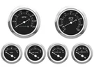 Motor Racing Classic Black 6 Gauge Set Mechanical Speedometer Mph F Psi. Fixed Price $197.59.