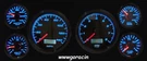 New Vintage Usa, Performance Ii White Gauge Set, 87-93 Ford Mustang, Gt, Lx, J6. Fixed Price $899.99.