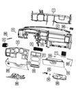 Genuine Mopar Cluster Bezel 1SG75XDVAA. Fixed Price $152.06.