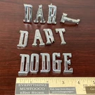 1960S 1967 1968 Dodge Dart Quarter Panel Block Letter Emblem Nameplate Spell Out. Fixed Price $71.74.