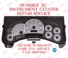 Hummer H2 Premium Instrument Cluster Repair Service Speedometer 2003-2006 Gmc. Fixed Price $99.98.