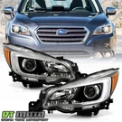 For 2015 2016 2017 Subaru Legacy Outback Black Halogen Projector Headlights Set. Fixed Price $215.99.