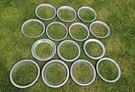 Lot Of Vintage Trim Rings For 14" Wheels Set Beauty Rally Rims. Fixed Price $179.00.