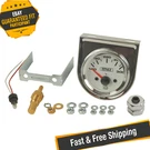 Derale 13009 Lighted Black On White 2-1/16" Electric Oil Temperature Gauge Kit. Fixed Price $83.55.