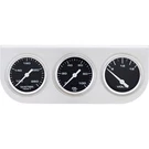 Speedway 3-GAUGE Set With Aluminum Panel, White, Brushed. Fixed Price $59.99.