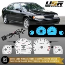 Blue/green Glow Gauge White Overlay For 95-98 Nissan 200SX/SENTRA 130MPH Cluster. Fixed Price $37.95.