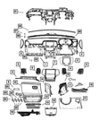 Genuine Mopar Vehicle Feature Controls Center Stack 68333942AA. Fixed Price $635.78.